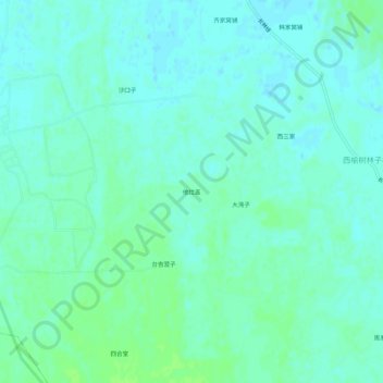 Carte topographique Talagai, altitude, relief