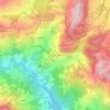 Carte topographique Renno di Sotto, altitude, relief