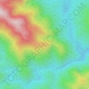 Carte topographique Botak, altitude, relief