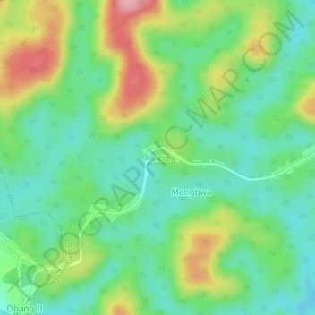 Carte topographique Abiete, altitude, relief