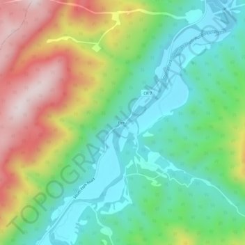 Carte topographique Peru, altitude, relief