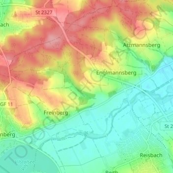 Carte topographique Armöd, altitude, relief
