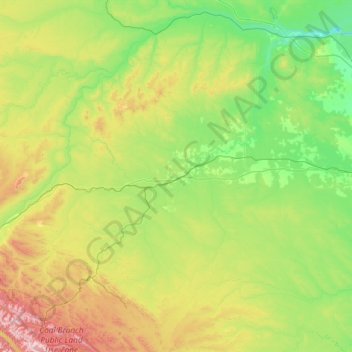 Carte topographique Edson (town), altitude, relief