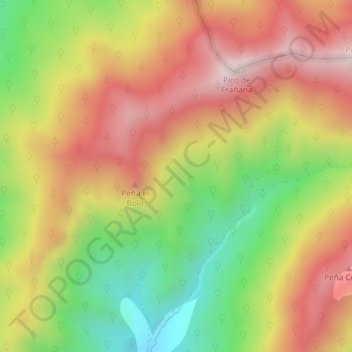 Carte topographique La Roble, altitude, relief