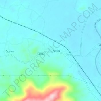 Carte topographique Ban Raman, altitude, relief