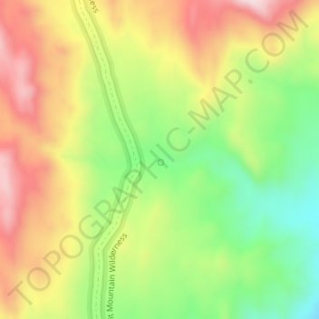 Carte topographique Sacatone Spring, altitude, relief