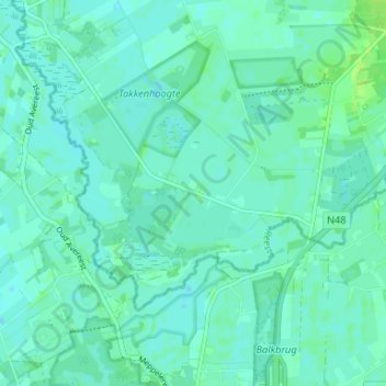 Carte topographique Wildenberg, altitude, relief