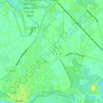 Carte topographique Groin, altitude, relief