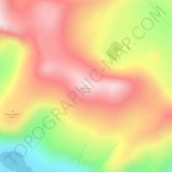 Carte topographique Storkinn, altitude, relief