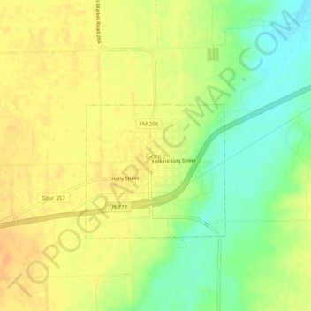 Carte topographique Goree, altitude, relief