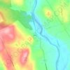 Carte topographique Gerrish, altitude, relief