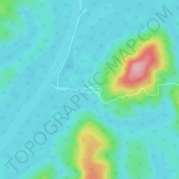 Carte topographique Mayébout, altitude, relief