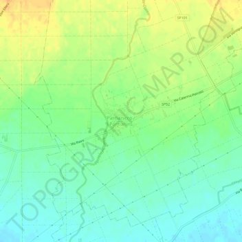 Carte topographique Pantianicco, altitude, relief