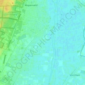 Carte topographique De Wolbert, altitude, relief