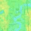 Carte topographique Riviera, altitude, relief
