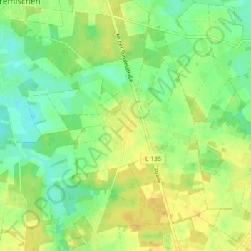 Carte topographique Dorfhagen, altitude, relief