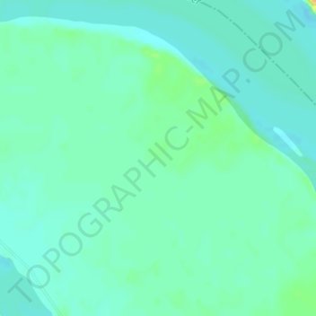 Carte topographique Mississippi Alluvial Plain, altitude, relief