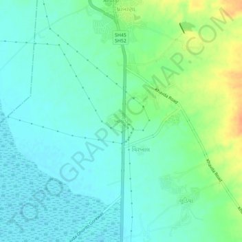 Carte topographique Khavda, altitude, relief