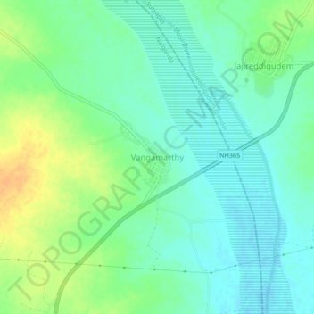 Carte topographique Vangamarthy, altitude, relief