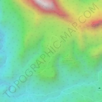 Carte topographique Maraa, altitude, relief