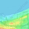 Carte topographique Lido, altitude, relief
