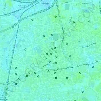 Carte topographique Sigra, altitude, relief