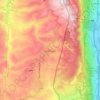 Carte topographique Meiss Ej Jabal, altitude, relief