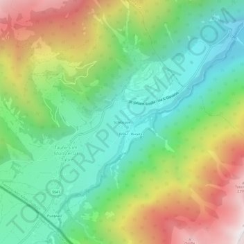 Carte topographique Schlossoir, altitude, relief