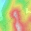 Carte topographique Old Baldy Mountain, altitude, relief