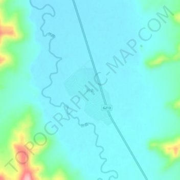 Carte topographique 班佑, altitude, relief