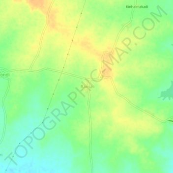 Carte topographique Rama, altitude, relief
