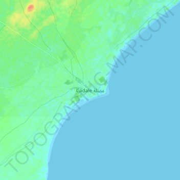 Carte topographique Cadale, altitude, relief