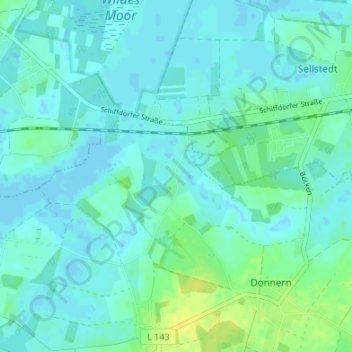 Carte topographique Hosermühlen, altitude, relief