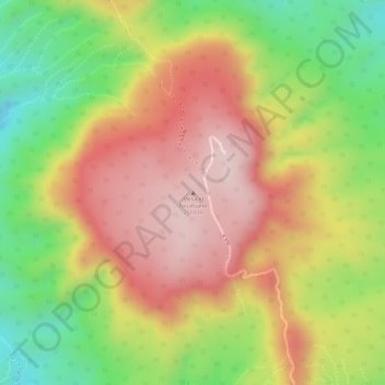 Carte topographique Mesa el Nejahuete, altitude, relief