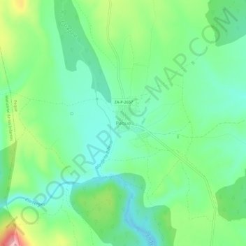 Carte topographique Peque, altitude, relief