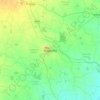Carte topographique Nalgonda, altitude, relief