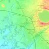 Carte topographique San Roque, altitude, relief