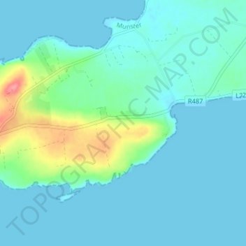Carte topographique Kilbaha, altitude, relief