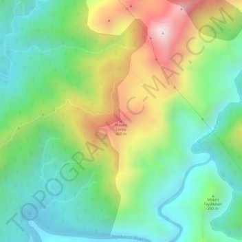 Carte topographique Mount Limila, altitude, relief