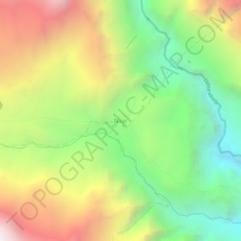 Carte topographique Naar, altitude, relief