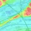 Carte topographique La Capellière, altitude, relief