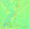 Carte topographique Chakdaha, altitude, relief