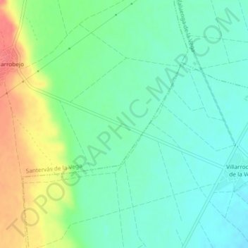 Carte topographique Robledo, altitude, relief