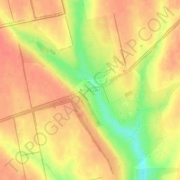 Carte topographique Vynohradne, altitude, relief