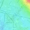 Carte topographique Valla, altitude, relief