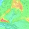 Carte topographique Les Moutiers, altitude, relief