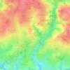 Carte topographique Les Caurets, altitude, relief