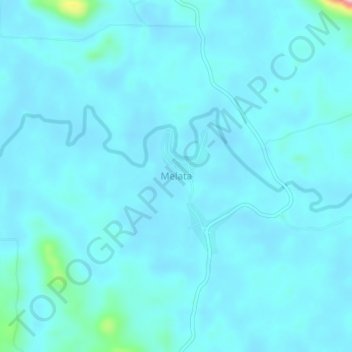 Carte topographique Melata, altitude, relief