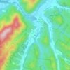 Carte topographique Alvon, altitude, relief
