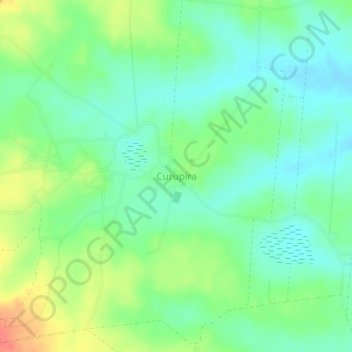 Carte topographique Curupira, altitude, relief